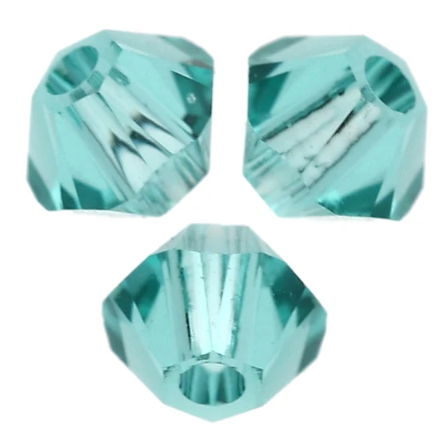 PureCrystal 5328 Peonzas de cristal de 3 mm - Reinventado Verde Caribe x50