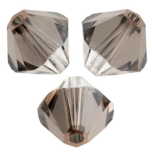 PureCrystal 5328 Peonzas de cristal de 6 mm - Cristal Bronce x20