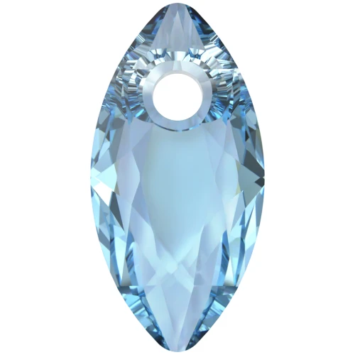 PureCrystal Corte Marquesa 6437 Colgante 9x4,5 mm - Aguamarina x1
