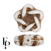 Cuentas de vidrio Elegant Star 12 mm - Marrón x10