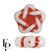 Cuentas de vidrio Elegant Star 12 mm - Terracota claro x10