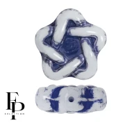 Cuentas de vidrio Star Elegant 12 mm - Royal Bluex10