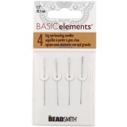 Agujas de ojo grande - Agujas para enfilar 37 mm - Beadsmith x4