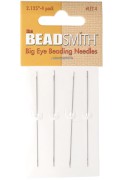 Agujas de ojo grande - Agujas para enfilar 57 mm - Beadsmith x4