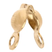 Tapa de nudo de 4 mm con anillos cerrados - Acero inoxidable dorado 316L x4