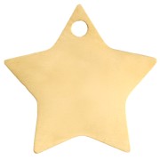 Estrella 12x13 mm - Acero inoxidable 304 Oro x1|raw }}
