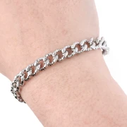 Eslabón de cadena texturizado 8 mm - Acero inoxidable 304 x50cm