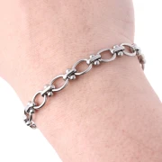 Cadena de malla de fantasía de 7,6 mm - acero inoxidable 304 x50cm