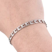 Cadena de malla de fantasía de 5,5 mm - Acero inoxidable 304 x50cm