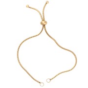 Correa ajustable para malla Serpentine - Acero inoxidable 304 Gold x22cm