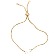 Correa ajustable para malla Serpentine - Acero inoxidable 304 Gold x22cm