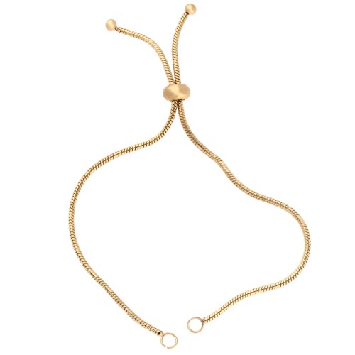 Correa ajustable para malla Serpentine - Acero inoxidable 304 Gold x22cm