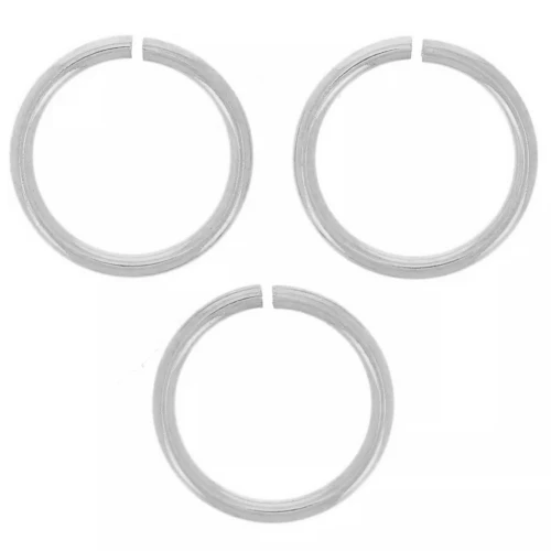 Anillos abiertos 8x0,8 mm - Acero inoxidable 316L x10
