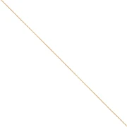 Cadena de malla Paloma 0,6 mm - Acero inoxidable 316L dorado x5m