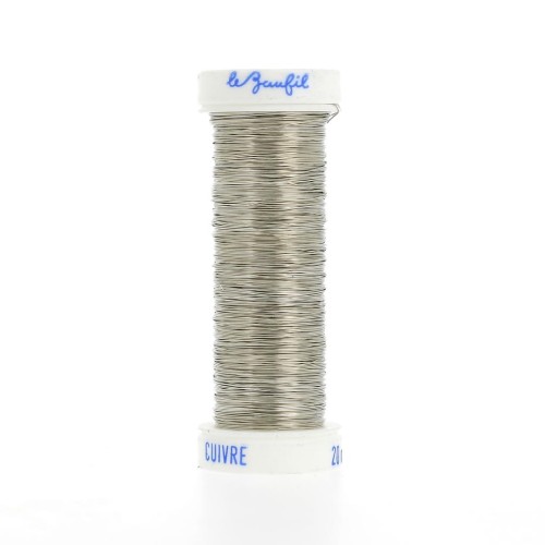 Alambre metálico fino 0,20 mm Lebaufil - Plata x20m