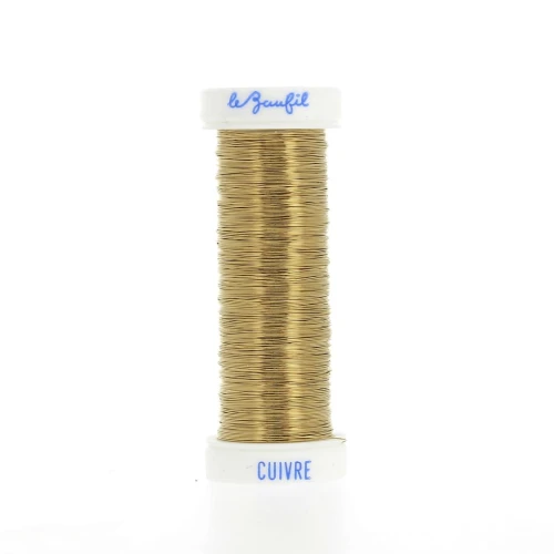 Alambre metálico fino 0,20 mm Lebaufil - Oro x20m