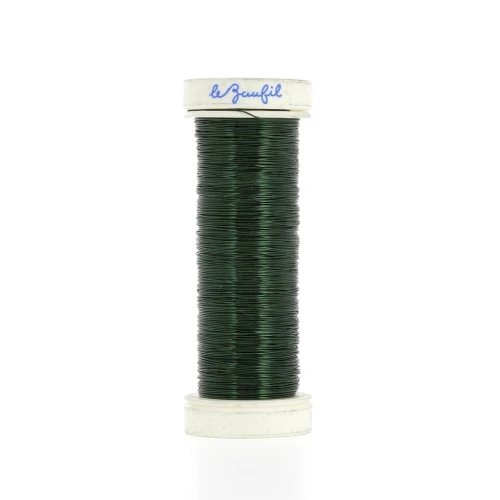 Alambre metálico fino 0,20 mm Lebaufil - Verde x20m