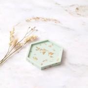 Molde posavasos de silicona hexagonal de 12x10,5 cm x1|raw }}