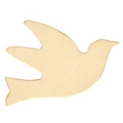 Elemento pájaro para pegar 11x14 mm - Oro laminado x1|raw }}