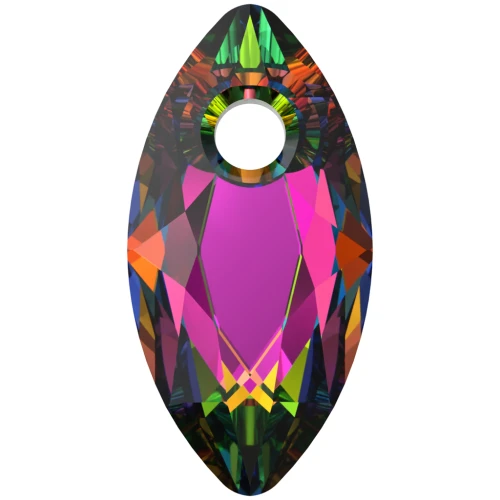 PureCrystal Marquise Cut 6437 9x4.5 mm Colgante - Cristal Vitrail Medium x1