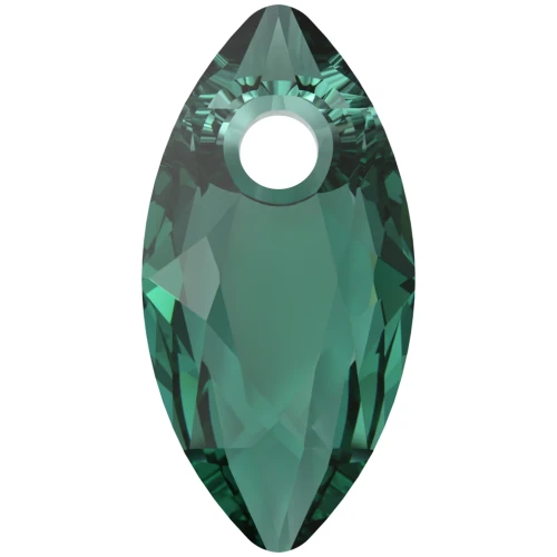Colgante PureCrystal talla marquesa 6437 9x4,5 mm - Esmeralda x1