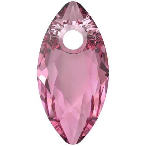 Colgante PureCrystal talla marquesa 6437 9x4,5 mm - Rosa x1