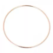 Pulsera jonc 70 mm Dorado con oro fino rosa x1