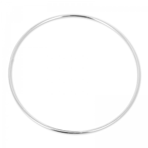 Pulsera jonc 70 mm rodiado HQ x1