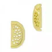 Dije sandía 13 mm dorado x1