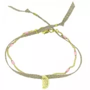 Dije sandía 13 mm dorado x1