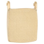 Colgante rectángulo étnico 24x18 mm - Dorado con oro fino - Esmeralda