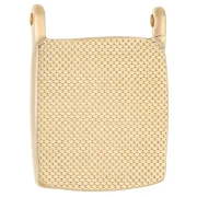 Colgante rectángulo étnico 24x18 mm - Dorado con oro fino - Esmeralda