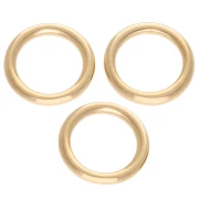 Anillo redondo de 13 mm para montar y tejer - Dorado con oro fino x1