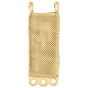 Colgante araña rectángulo 32x12,5 mm - Dorado con oro fino x1