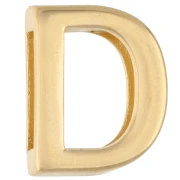 Empujador alfabeto letra 15x12 mm - D - para encaje de 10 mm - Dorado x1