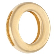 Tamaño de letra del alfabeto 15 x 13 mm - O - para cinta de 10 mm - Dorado con oro fino x1