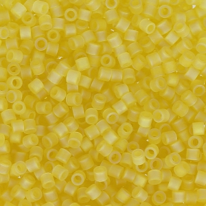 Miyuki Delica 15/0 DBS0854 - Mat Transparent Yellow AB x5g