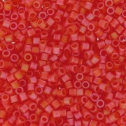Miyuki Delica 15/0 DBS0856 - Mat Transparent Red Orange AB x5g