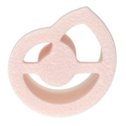 Cortapastas de concha de caracol 18x15 mm en polímero biodegradable - Beige x1