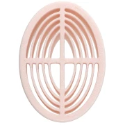 Cortapastas oval estriado 52x33,5 mm en polímero biodegradable - Beige x1