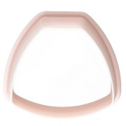 Cortapastas trapezoidal redondeado 26x29 mm en polímero biodegradable - Beige x1