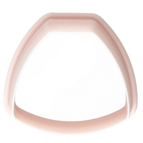 Cortapastas trapezoidal redondeado 26x29 mm en polímero biodegradable - Beige x1