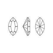 Swarovski 4228 6x3 mm Gotas - Topacio ahumado claro reinventado x4