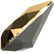 Cabujón Swarovski 4320 10x7 mm - Cristal Aurum x1