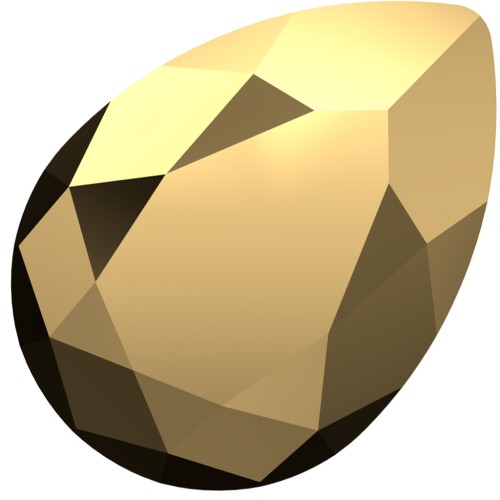 Cabujón Swarovski 4320 14x10 mm - Cristal Aurum x1