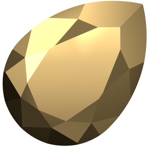 Cabujón Swarovski 4320 18x13 mm - Cristal Aurum x1