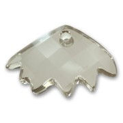 Colgante Zinnia Swarovski 6902 16,5x25 mm Crystal Silver Shade x1