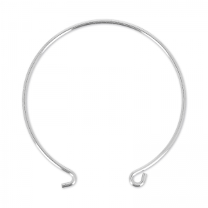 Pulsera jonc para personalizar 57 mm chapado en plata fina x1