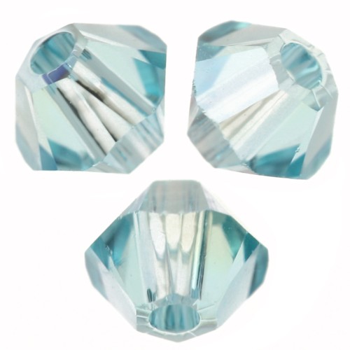 Peonzas de cristal Swarovski 5328 3 mm - Light Turquoise Moonlight x50