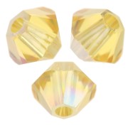 Peonzas de cristal Swarovski 5328 3 mm - Topacio claro AB x50